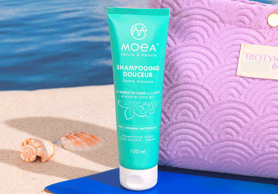 Shampoing Douceur au Monoï de Tahiti de Moea : une invitation au voyage