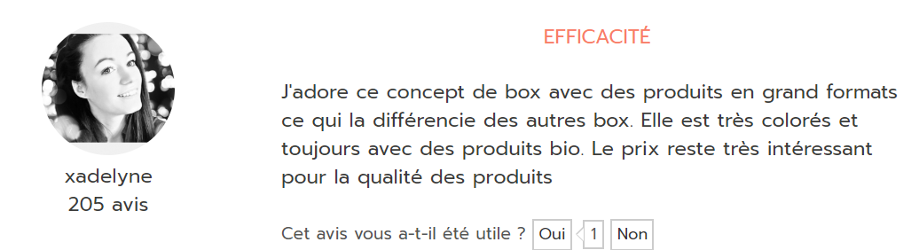 avis biotyfull box de xadelyne sur Mon Vanity Idéal