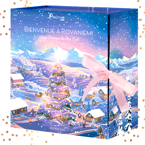 calendrier de l'avent 2023 biotyfull box Bienvenue à Rovaniemi le village féérique du Père Noël photo 1